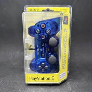 PS2 Ocean Blue Official Sony Dualshock 2 SCPH-10010 Controller - Sealed - Picture 1 of 6