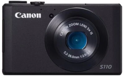 Canon Digital Camera PowerShot S110 12.1MP F2.0 5x optical zoom Black - Image 1 of 4