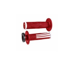 Maniglie ODI Lock-On Emig Pro V2 Rosso Bianco / H36EPRW - Foto 1 di 1