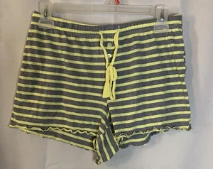 Pantalones cortos para dormir Lord & Taylor para mujer talla A - gris y amarillo 28" x 2" - JM - Imagen 1 de 3