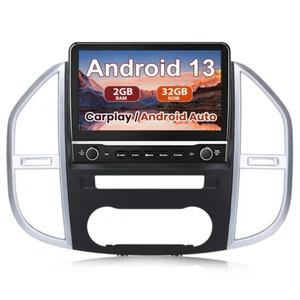 For Mercedes Benz Vito 3 2014-2020 Car Radio SatNav Android 10.1"GPS Carplay SWC - Picture 1 of 13