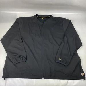 Carhartt Force Black Liberty Zip Front Scrub Nursing Jacket Women’s Size 3X - Picture 1 of 6