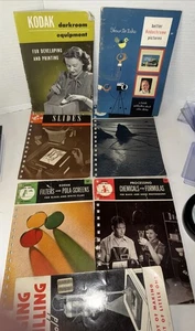 7 Vintage Photography Booklets Film Darkroom Filters Flash Color Micro Kodak - Picture 1 of 9