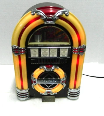 Crosley CR-11 Collectors Edition Lighted AM/FM Radio Cassette Tape Jukebox Works - Image 1 of 4