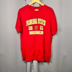 FLORIDA STATE SEMINOLES 1851 NCAA Football T-Shirt Men's XL Garnet J-America - Picture 1 of 3