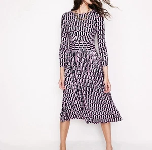 Boden Thea Long Sleeve Midi Jersey Dress Sz. 2X - Picture 1 of 8
