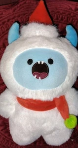 Mewaii Yeti blau Teufel weich Plüsch Weihnachten Santa Mütze Schal Reißzähne Hörner neu 9 Zoll  - Bild 1 von 11