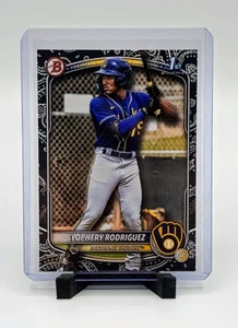 Bowman Yophery Rodriguez 2025 #BP-36 1st Bowman papel negro/10 cerveceros - Imagen 1 de 2