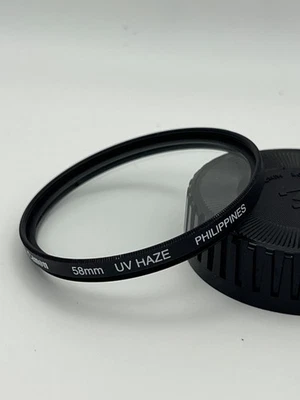 Canon 58mm UV Haze Glass Filter made in Philippines (genuine OEM) - Image 1 of 3