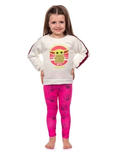 Star Wars Girls The Force Is Strong Pullover and Leggings 2 Piece Outfit Set - Picture 1 of 19