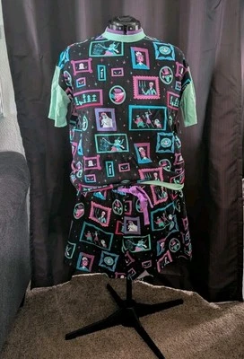 Disney Parks Haunted Mansion Pajama SET Glow In The Dark Women’s XL NEW - Image 1 of 3