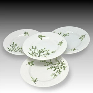 Bing & Grøndahl Ferns 4 Bread Plates 6 1/8" Denmark B&G 1915–1947 Embossed EUC - Picture 1 of 5