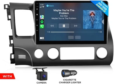 Para Honda Civic 2006-2011 Apple Carplay Android Auto GPS Sistema Coche Radio Estéreo Foto 1 de 4