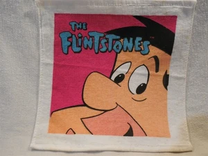 Paño de lavado HBP Flintstones 1994 con etiquetas - Fred Flintstone - 11" x 11" - Imagen 1 de 2
