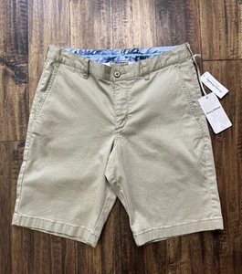 Tommy Bahama Men’s Size 30  10” Khaki Boracay Shorts Logo Stretch NWT $99 - Picture 1 of 6