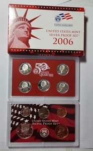 2006 S United States Mint ANNUAL 10 Coin SILVER Proof Set with Box and COA - Picture 1 of 2