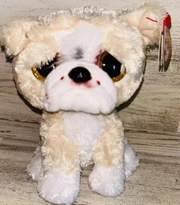 TY Beanie Boos - POOCH der englische Bullenhund (normale Größe - 6 Zoll) - neu mit Etikett - Bild 1 von 10