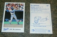 Bo Jackson 1991 Kansas City Royals Police #16 RARE