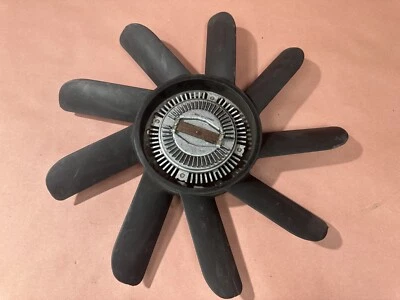 Ventilador de refrigeración del motor BMW E28 528e E30 E24 2,7 L M20 conjunto de 9 aspas OEM 181 k millas Foto 1 de 4
