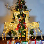 3x Leuchtende Rentier Weihnachtshirsch Weihnachtsdeko mit LED Lichtern Ornamente