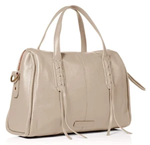 Lucky Brand X5106 Womens Chinchilla Grey Amber Satchel - Picture 1 of 5