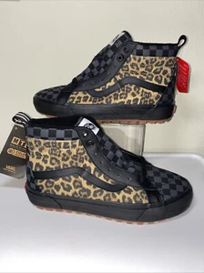 Vans Sk8-Hi MTE Insulated Water Resistant Custom Leopard Men's 9 Women's 10.5 - Imagen 1 de 15