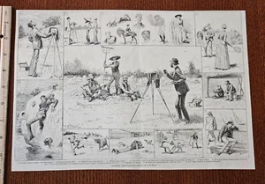 Harper's Weekly 1884 Sketch Print Amateurfotografie A B Frost - Bild 1 von 1