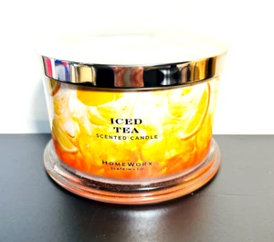 HomeWorx by Slatkin Iced Tea 4-Wick 18oz Candle NEW - Picture 1 of 3