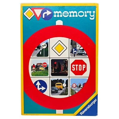 Verkehrszeichen Memory Ravensburger 1971 Vintage Gesellschaftsspiel 2 - Bild 1 von 4