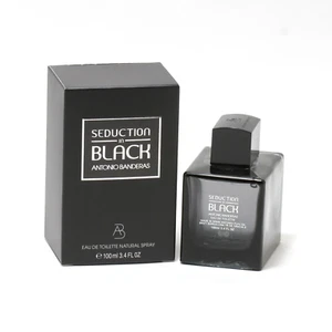 Seduction in Black by Antonio Banderas for Men Eau de Toilette Spray, 3.4 Oz - Picture 1 of 1