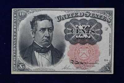 1874 Ten Cents (10C) Fractional 5th Issue Fr. 1265 AU 41B9 - Image 1 of 2