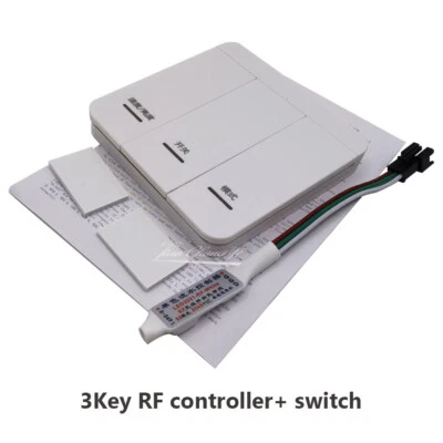 3key LED controlle with switch For WS2811 Chasing Light Running Water LED Strip - Image 1 of 4