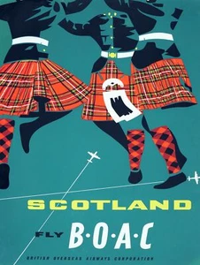 9041. Cartel de decoración. Pared del hogar. Diseño interior de la habitación. Decoración. Falda baile de Escocia - Imagen 1 de 1