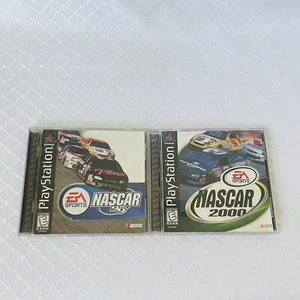 2 (zwei) Spiele Playstation 1 Nascar 1999-2000 Spiele komplett Hülle Handbuch Disc - Bild 1 von 12