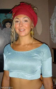 Top de danza del vientre Lycra Choli elástico azul claro - Imagen 1 de 1