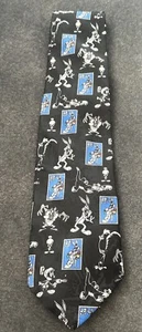Vintage Looney Tunes Stamp Collection USPS Bugs Bunny Mens Necktie Tie 1997 - Picture 1 of 5