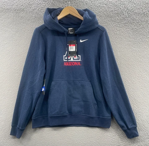 Arizona Wildcats Nike Hoodie Womens Large Blue Sweatshirt Hooded Sweater NCAA Cover