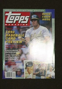 1990 Topps Magazine Winter Premier Issue w/792 Card Poster and Intact Cards - Picture 1 of 2