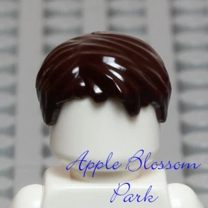 NEW Lego Minifig Short DARK BROWN HAIR - Friends Girl Boy Minifigure Head Gear - Picture 1 of 9