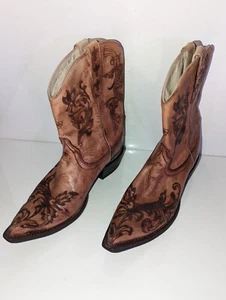 Ariat Pegosa Women's Boots Tan Stone Washed Size 7.5 B Pinch Toe 10009529 - Picture 1 of 12