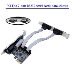PCIE to Serial Port Riser Card PCI-E Expansion Card Expansion Serial Card for PC - Picture 1 of 6