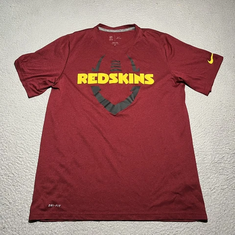 Washington Redskins Nike Dri Fit T Shirt Mens Large Red NFL Performance Cover
