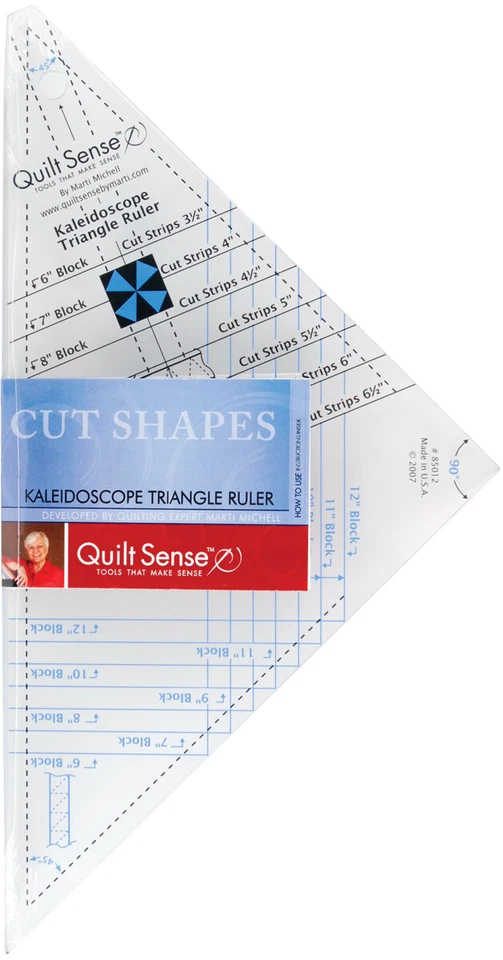 Dritz Quilt Sense Kaleidoscope Triangle Ruler-7 Sizes, 85012 - Image 1 of 1