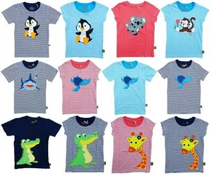 Girls Boys Unisex Zoo Wild Animal Safari Motif Cotton T-Shirt Top 2 4 6 Years - Picture 1 of 13