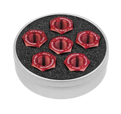 Driven Racing Grom 4 Bolt Sprocket Nuts - Red - DSN-02RD - Image 1 of 2