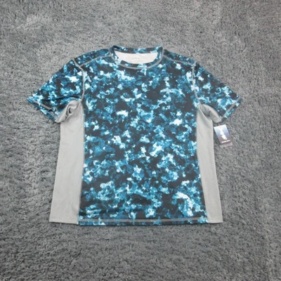 Camisa Cebo Plateado Para Hombre Grande Azul Negro Gris Rendimiento UPF 50 Absorbente Nueva Con Etiquetas Foto 1 de 4