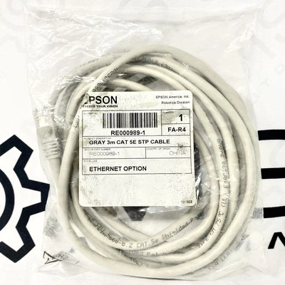 Epson RE000989-1 Gray 3m Cat 5E STP Cable Ethernet Option - Image 1 of 4