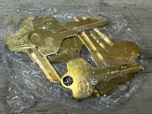 STAR Schlosser Zubehör Messing DE2 Schlüssel Rohlinge 6er Set Made in USA NOS - Bild 1 von 6