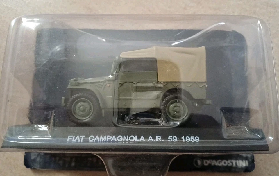 DE AGOSTINI 1:43 AUTO DIE CAST FIAT CAMPAGNOLA A.R. 59 1959  POLIZIA  RM POLIZIA - Immagine 1 di 1