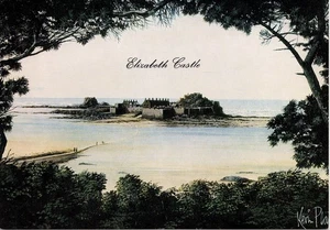 (cb92) Elizabeth Castle Jersey - Channel Islands Postcard - Imagen 1 de 2